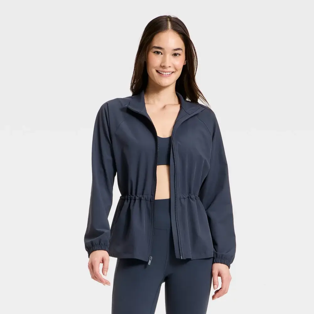 Women's Woven Peplum Jacket - All In Motion Women's Woven Peplum Jacket - All In Motion