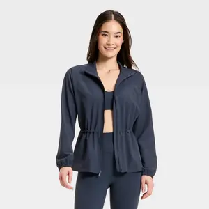 Women's Woven Peplum Jacket - All In Motion Women's Woven Peplum Jacket - All In Motion