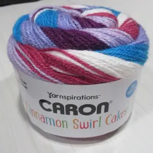 Caron Cinnamon Swirl Jamberry Yarnspirations Cinnamon Swirl Cakes Colorful Yarn for Knitting Projects