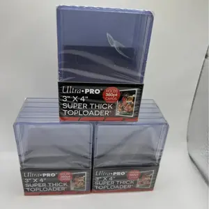 Ultra Pro 3X4 Super Thick Toploaders 3 Packs of 5 for up to 360pt Cards