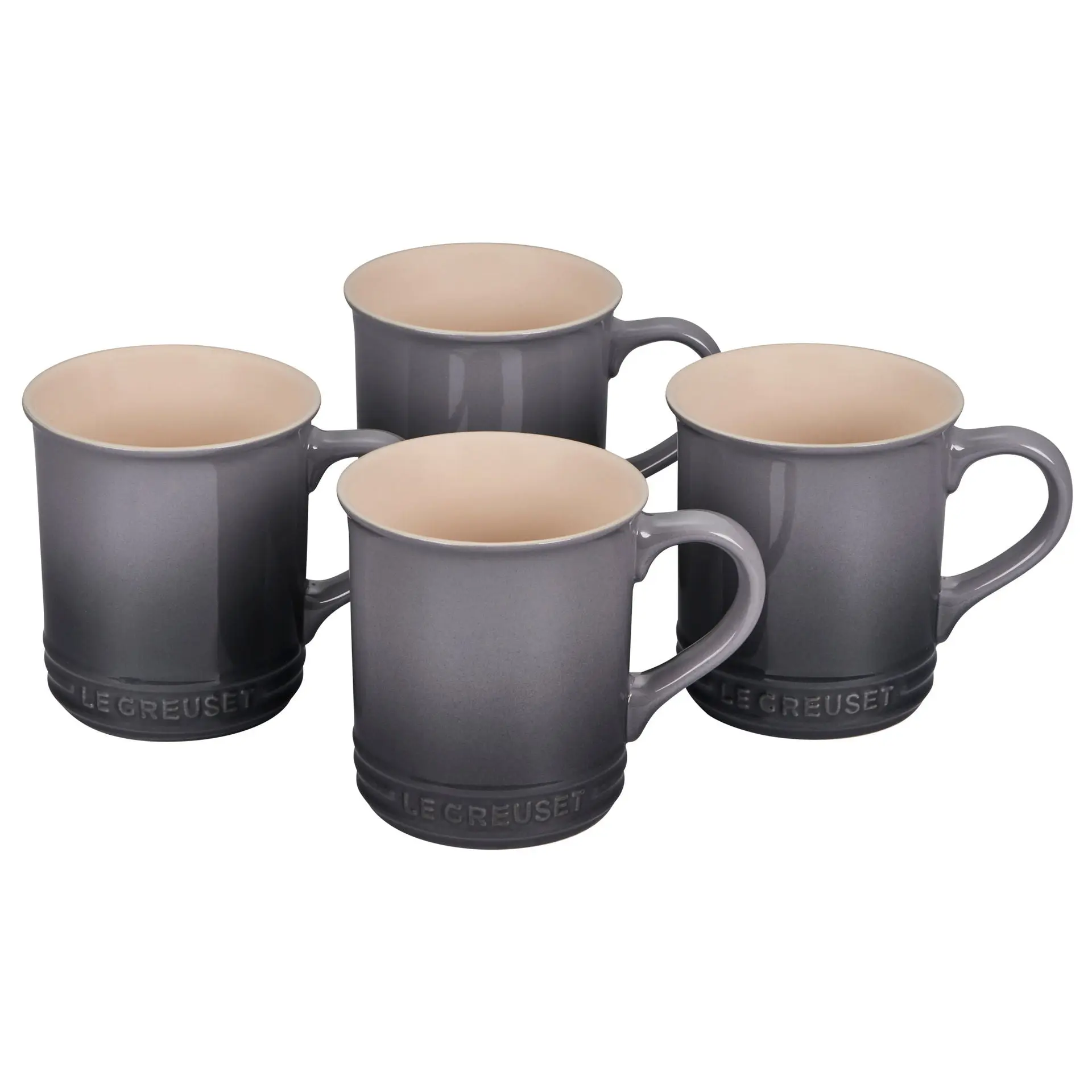 Le Creuset 14oz Mugs (Set of 4) | Oyster Grey