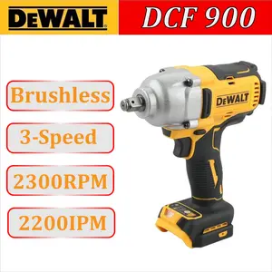 DEWALT DCF900 20V MAX Impact Wrench 1400 Ft-Lbs High Torque 2300RPM Brushless for Auto Repair & Tire Removal
