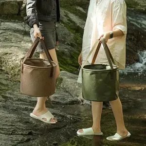 Hand bucket, multi-functional folding basin, storage bucket, outdoor folding bath bucket, water bucket, outdoor supplies, outdoor camping.
