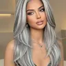 Elegant Long Curly Lace Wig, Breathable Hand-Woven Hairpiece, Natural Look, Perfect for Christmas & Festive Occasions, Glueless Ready To Wear Wig, Glueless Curly Wig, Loose Wave Wigs, No Glue Wig