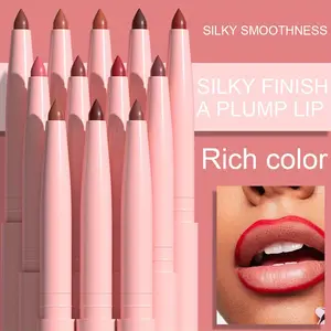 Waterproof Lip Liner Set, 12pcs/set Matte Lip Liner Kit, Easy Coloring Lip Liner Pencil, Suitable for All Occasions Lip Makeup, Girls and Women Makeup Accessories, Cosmetic, Makeup Products, Matte Lip Liner Stain, Lipliner, Tinted Lip Liner