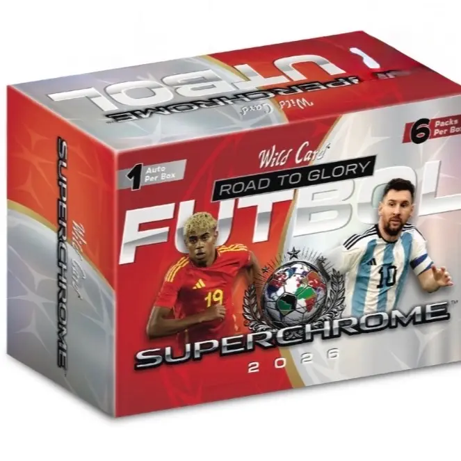 NEW - Wild Card Superchrome Soccer Road To Glory 2026 - 1 Auto Every Box