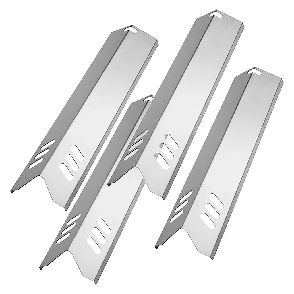 4Pcs Grill Heat Tents for Gas Grill, Burners Cover Flame Tamers Replacement Set