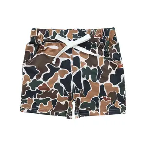SS0359--Kids Shorts milk silk hunting camo fashion boys