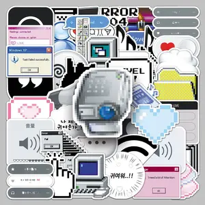 50pieces network creative cartoon hand-drawn graffiti stickers luggage refrigerator laptop mobile phone Cellphone Smartphone waterproof stickers