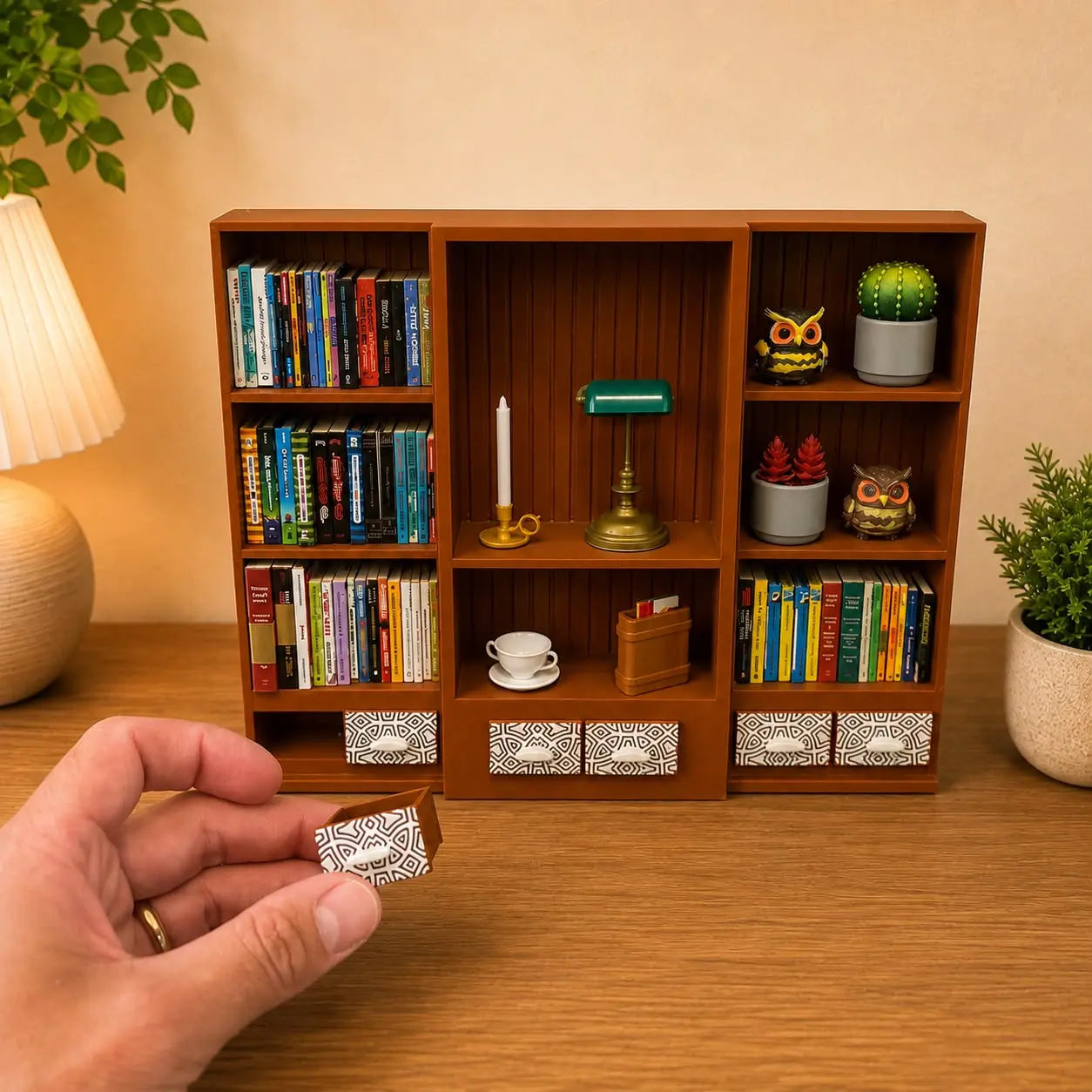 Mini Bookshelf Brown (Items not Included)