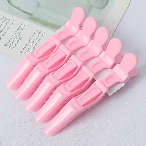 Simple Plain Plastic Non-slip Hair Clips, Hair Clips for Styling, 5pcs/set Durable Material Casual Daily Hair Styling Tool, Styling Holder, Hair Salon Accessories, Hair Claws Set, Hair Decor, Anti Slip Clips