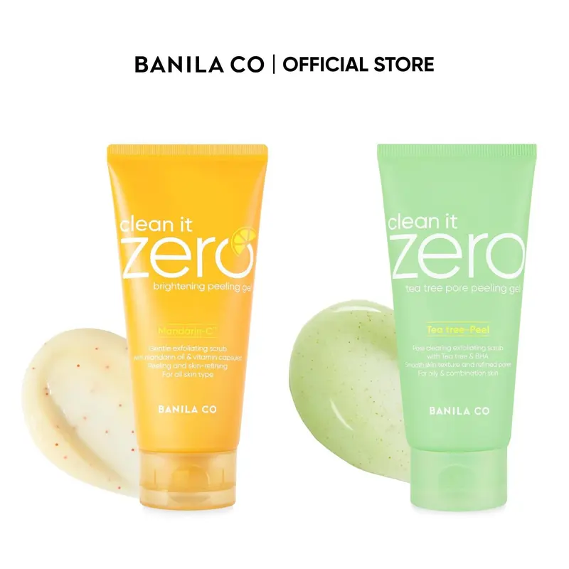 BANILA CO Clean It Zero Peeling Gel 120ml (4.05 fl oz) | Brightening & Tea Tree Pore | Gentle Exfoliating Gel for Dull Skin, Excess Sebum & Clogged Pores | Smooth Texture, Brightening Glow & Pore Care | Hypoallergenic Korean Skincare