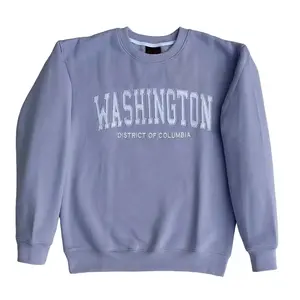 Lavender Washington DC Crewneck Sweater - Unisex for Men and Women Sweatshirts Long Sleeve Classic Menswear Day fall clothes