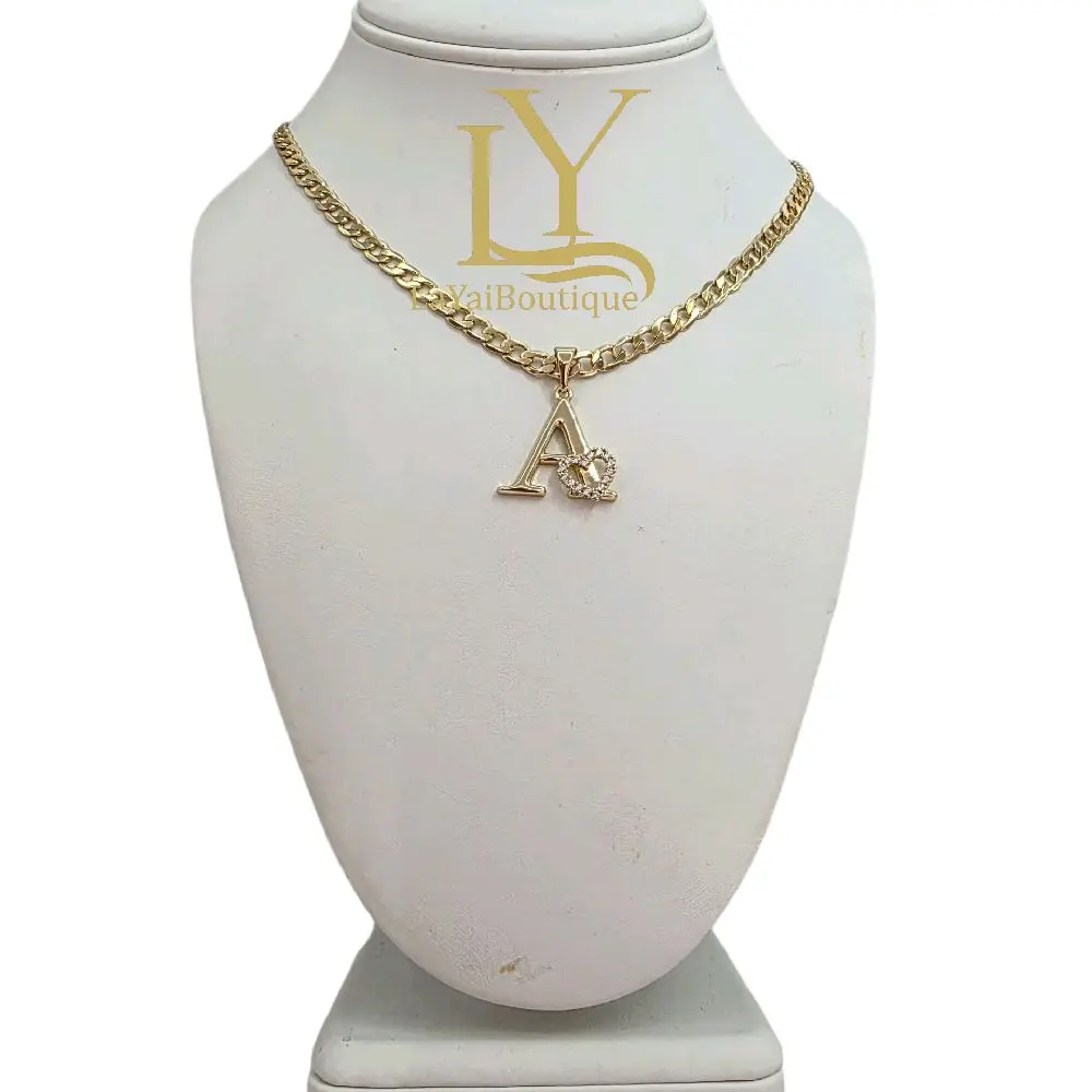 LaYaiBoutique #2228 14k Gold Plated Initial Necklace High Quality
