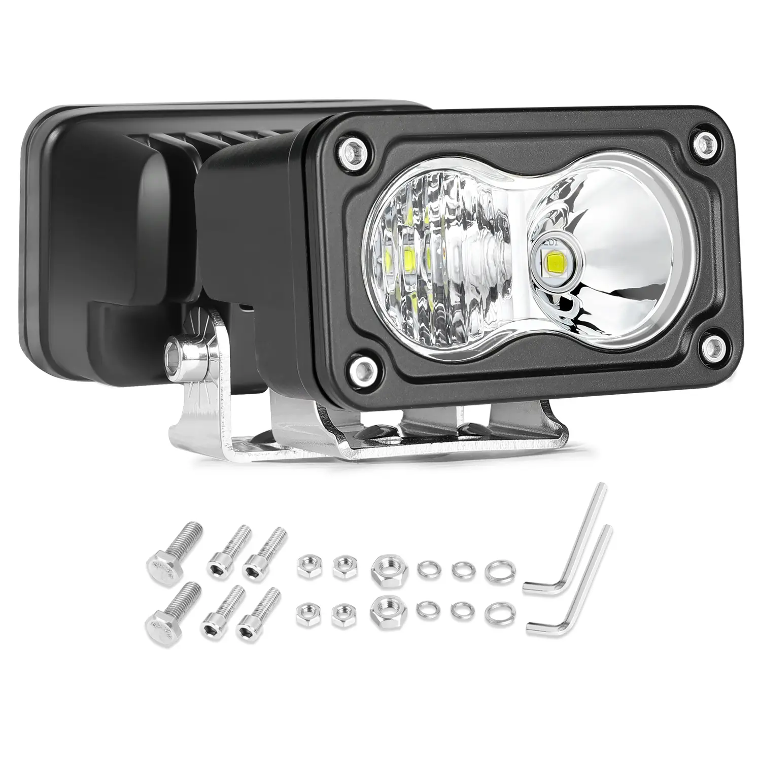 LED Pods 2PCS 40W Small 3 Inch Light Pods Spot Flood Driving Lights LED Cubes Offroad LED Light Bar Square Work Lights Backup Lights Ditch Light LED Fog Lights for Truck ATV UTV Car Motorcycle