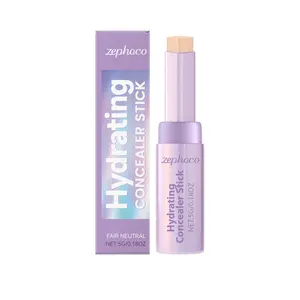 Zephoco Ivory White Contour Concealer Stick | Natural Brightening Highlight, Stereo Contouring, Lightweight Moisturizing Long-Lasting Makeup Stick