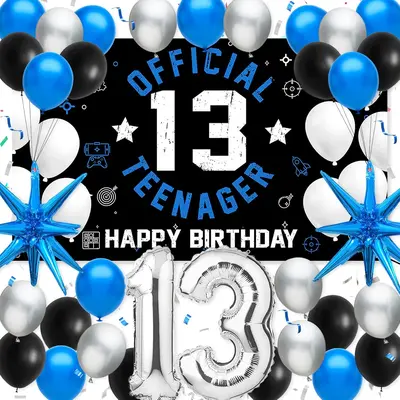 13th Birthday Decorations For Girls Boys Red Black, Australia | Ubuy