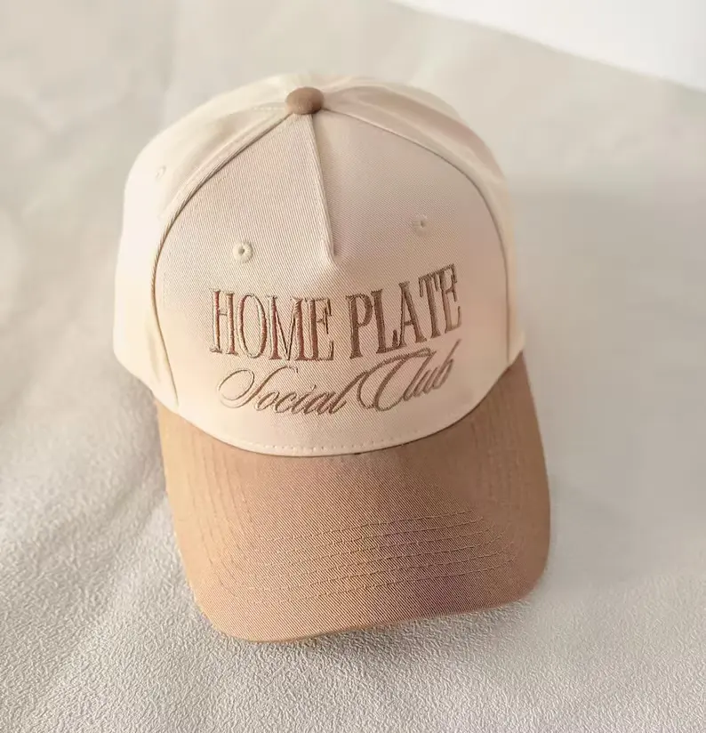 Adjustable Breathable Casual Custom Embroidery Baseball Cap - Personalized Dad/Mom Trucker Hat, Beige Everyday Mom Gift