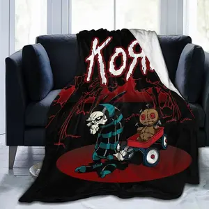 Pin on Korn Blanket, Halloween blanket soft warm microfiber blanket and collection holiday party four seasons children adult 50''X40'', black