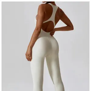 Seamless Scrunch Butt Gym Jumpsuit Tummy Control Booty Lifting One Piece Workout Outfit for Women Comfortable & Versatile