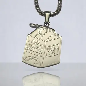 999 Stainless Steel Unisex  juice Necklace