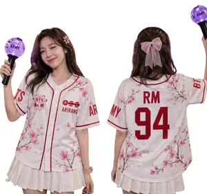 Kpop Group Bangtan Style Jersey, Custom Bangtan Boys Members Baseball Jersey For Army, Bangtan World Tour 2026 Merch Top, Bangtan Comeback 2026 Sports Vest