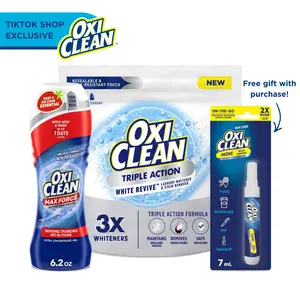 OxiClean Triple Action Laundry Booster + Stain Pre-Treater Bundle
