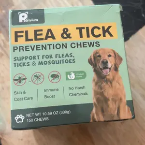 150ct-Petrivium Dog Flea & Tick Support Soft Chews - Natural Oral Supplement - Suitable for All Breeds & Sizes-Chicken Flavor#Summervibes#petlovers #tiktokshopspringglowup sohochic