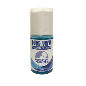 Collector Protector Premium Record Cleaning Solution - 6.7 oz Liquid Vinyl Record Cleaner & Anti-Static Microfiber Cloth Will Keep Your Prized Albums Sounding Like New!