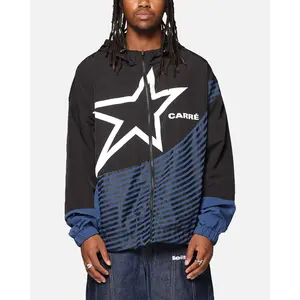 Carre Star Shooter Windbreaker Jacket Black/Blue