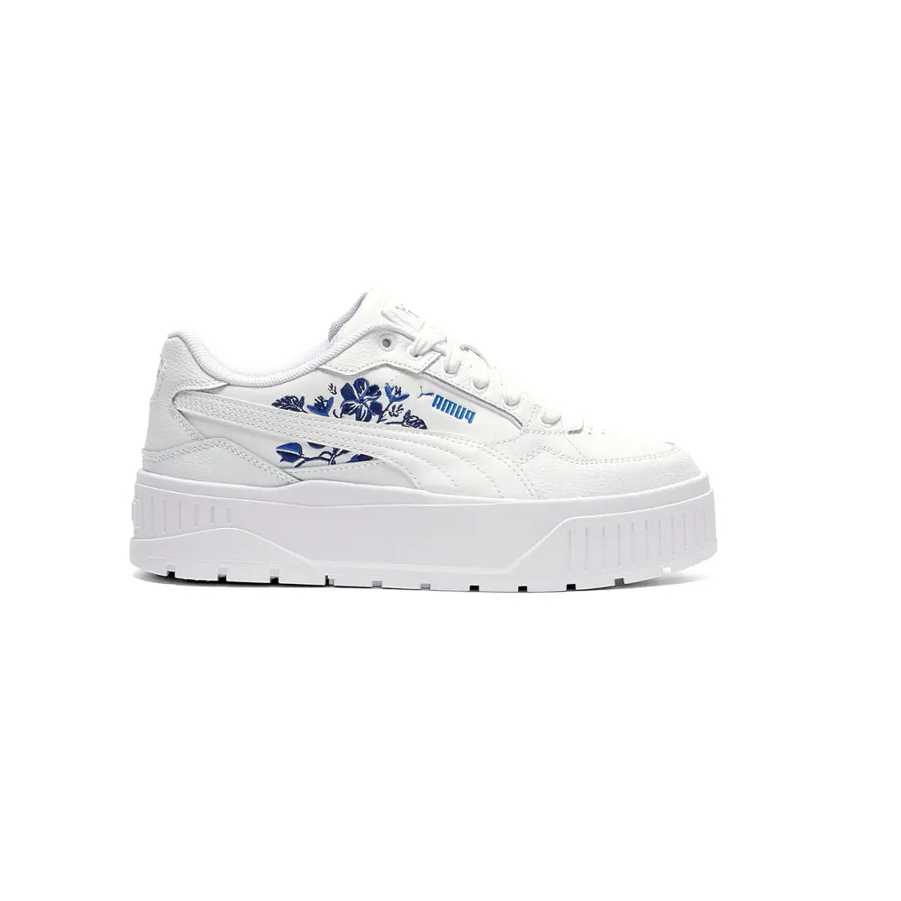 PUMA Womens Karmen Ii Idol Vintage Flowers Sneakers Shoes Casual - White