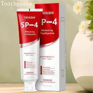 YAYASHI SP4 Probiotics Teeth Whitening,Helps Remove Surface Stains,Whitens Teeth,Deep Cleaning Care,Strengthens Tooth Enamel,Protects Against Cavities healthy toothpaste pasta dental oral health natural oral