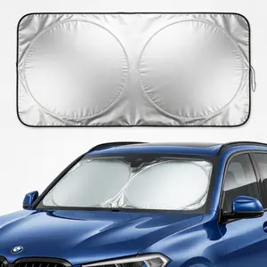Foldable Windshield Sun Shade - Foldable UV Reflective Sunshade, Blocks 99% UV Rays, Keeps Car Cool, Easy Install & Store, Protects Interior from Heat & Sun Damage