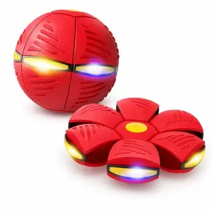 Magic Deformable Flying Saucer Ball, Foot Press Transforming Elastic Fidget Toy, Educational Puzzle Hobby Plaything, Strong Parent-Child Interactive & Stress Relief Design, Fun Magical Decompression Leisure Toy for Kids Boys Girls Family Indoor Play
