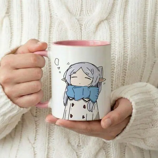 Sleepy Just Twelve More Hours Frieren Coffr Mug, Cute Anime Gift Mug