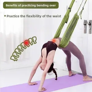 Ladies Aerial Yoga Suspender Hanging Door Stretching Strap Stretching Strap Elastic Rope Household Yoga Pilates Lower Waist Trainer