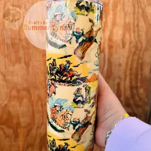 Yellow cowboy Tumbler