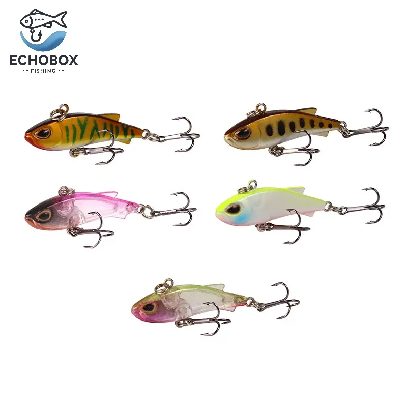 EchoBox Small Sinking Lipless Crankbait Fishing Lure Jig 5 Pack | TikTok-approved Freshwater Lure for Bass, Trout & Walleye – Snag-Resistant Design!