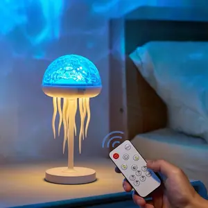 Shower Lights, 7 -Color Jellyfish Lamp with Dancing Tentacles, Ocean Wave Projector Light, Dimmable Northern Lights Projector for Shower, Bathroom, Bedroom Ocean Decor