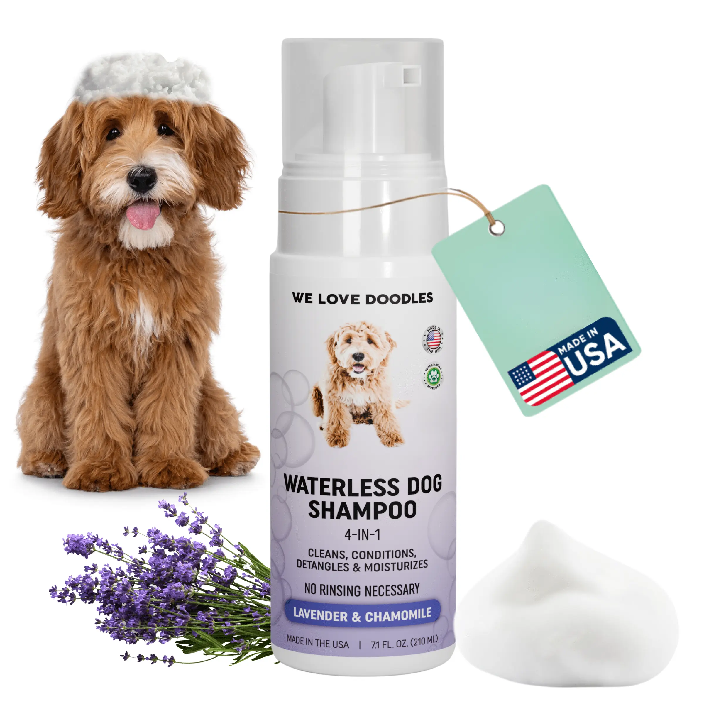 Dog Shampoo - Waterless Dog Shampoo (Lavender) Dog Shampoo - Waterless Dog Shampoo (Lavender)