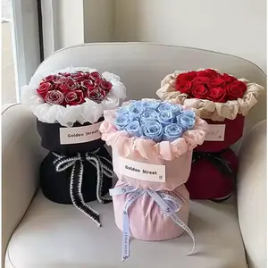 Velvet Fabric Floral Wrap