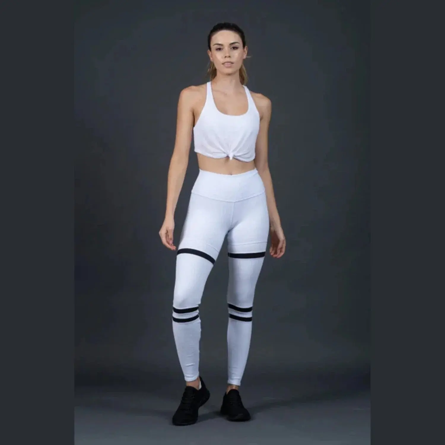 Alo Yoga Youga High Waist Legit Elastic Waist Performance Leggings in White | Women's