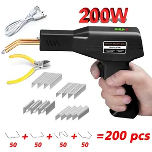 USB Rechargeable Plastic Welding Torch with 200 Nails, Handheld Welding Tool, Suitable for Most Repairs, Ideal for Automotive and Home Projects, Suitable for Various Applications