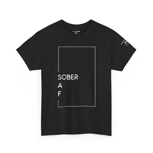 Sober AF T-Shirt – Calm Power Recovery Tee, Mindful Sobriety Apparel