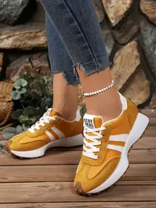 Women's Outdoor Thick Sole Incline Heel Casual Sports Shoes, Lightweight Comfortable Pure Color Versatile Running Shoes Sporty Running Shoes, Running Sneakers