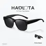 HAOLOTA Lightweight Polarized Fit-Over Sunglasses - TR90 Plastic Oversized Square UV400 Shield, Women's Unisex Eyewear Fashion for Driving, Fishing, UV Protection Men's Driving Eyewear