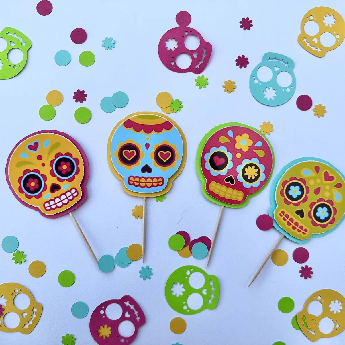 Day of the Dead Cupcake Topper
