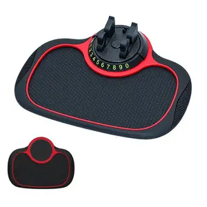 Car Phone Holder, 360° Rotatable Phone Holder for Car, Multifunctional & Anti-slip Car Navigation Rack, Parking Sign & Car Storage Mat, Car Accessories