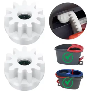 Pedal Bearing Replacement Compatible with O Cedar Mop Bucket, One Way Clutch Gear Sprockets Repair Spin Mop and Bucket, Mop Gears, 2 Packs
