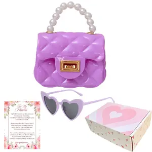 Toddler Purse For 1 2 3 Year Old with Sunglasses & Gift Box | Little Girl Purse Handbag Kids Shoulder Bag Baby Purse For Toddlers 1-3 